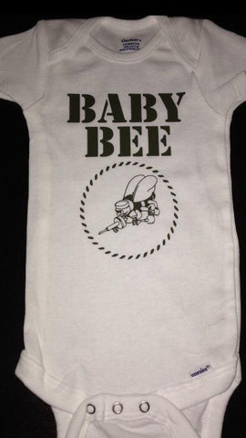 Baby Bee SeaBee Baby Onesie, Navy US Naval Construction Battalions, United States of America