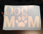 DOG MOM Sticker Decal | 4 Paws | Sticker Decal | Window Decal | Vinyl Sticker