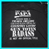 They Call Me PAPA Men’s Shirt, Proud Grandpa, Country Lovin, Fathers Day