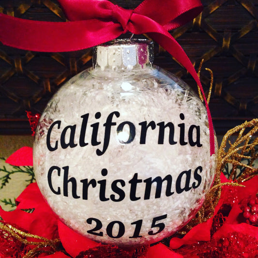 CHRISTMAS ORNAMENT California Christmas 2017, Merry Christmas Christmas Tree Decor