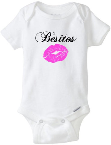 Baby Girl Onesie Besitos, Kisses Besos, Spanish Baby