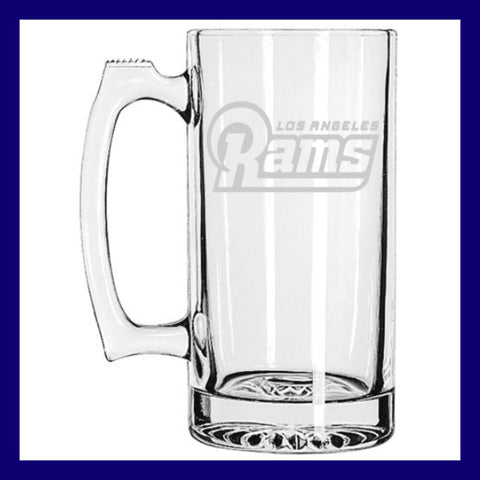RAMS Beer Mug | Los Angeles Rams LA | St Louis Rams Football | Etched Beer Mug