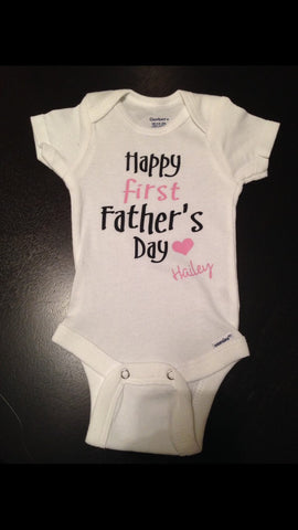 Happy Fathers Day Onesie Baby Girl Baby Boy, New Baby Onesie, New Daddy, Fathers Day Shirt