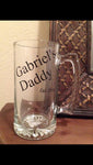 Father's Day Beer Mug | New Daddy Mug | Custom Pilsner | Beer Pint | New Baby | Custom Drinkware
