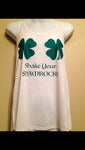 SHAKE your SHAMROCKS Womens Tank Top, St Patricks Day