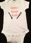 Daddy's Garage Buddy Onesie, Father's Day Onesie
