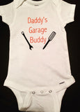Daddy's Garage Buddy Onesie, Father's Day Onesie