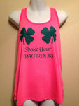 SHAKE your SHAMROCKS Womens Tank Top, St Patricks Day