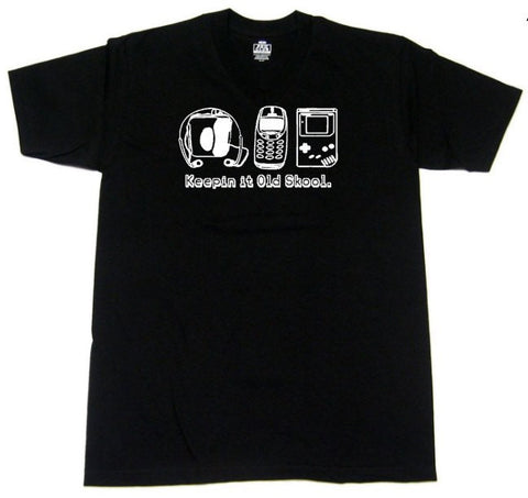 Men's Shirt Keepin it Old Skool Shirt, Kickin it Old School, Back to the 90's, Funny Shirt