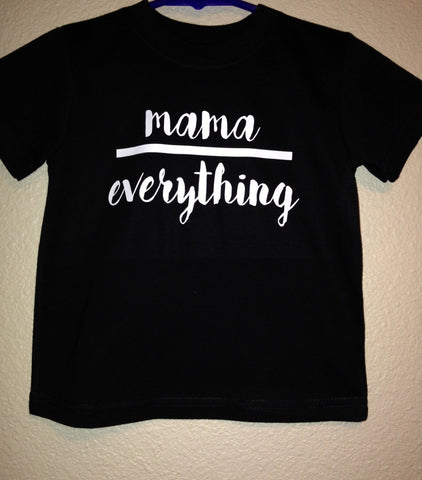 Boys Toddler Shirt, Mama Over Everything, Mother's Day Shirt, Baby Shower