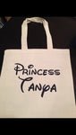 Princess Tote Bag | Princess Bag | Custom Tote Bag | Canvas Bag
