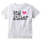 Big Sister and Little Sister Shirts, Matching Girl Shirts, Pregnancy Announcement, Proud Sister