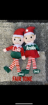 Christmas Personalized Plush Elves, Elf on the Shelf, Boy or Girl, Ornament Decor