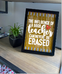 Teacher Gift Pencil Frame Shadowbox