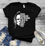Halloween Mike Myers Masks and Social Distancing Shirt