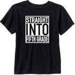 Straight into School Back to School Shirts All Grades