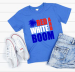 Red White and Boom 4th of July Holiday Shirt