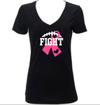 Women’s Fight Breast Cancer Awareness Shirt, Football Sports