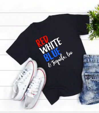 Red White Blue 4th of July Holiday Shirt