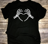 Skeleton Halloween Heart Shirt
