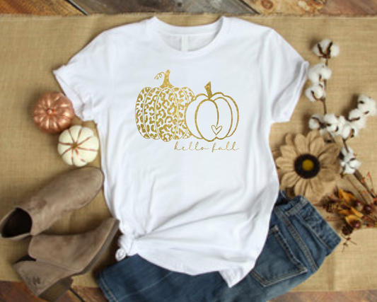 Hello Fall Women’s Pumpkin Shirt