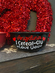Valentine’s Day I Cereal-Sly Love You Cereal Bowl Gift Set