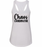Chaos Coordinator Racerback Tank Top, Women’s Shirt