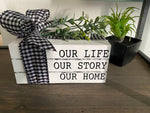 Faux Book Stack Home Decor Farmhouse