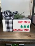 Holiday Home Decor Faux Book Stack Farm Fresh