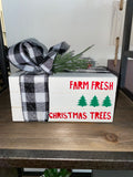 Holiday Home Decor Faux Book Stack Farm Fresh