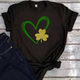 St Patrick’s Day Heart Shamrock Shirt