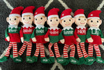 Christmas Personalized Plush Elves, Elf on the Shelf, Boy or Girl, Ornament Decor