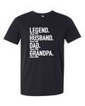 Legend Husband Dad Grandpa, Custom Men’s Shirt