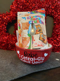Valentine’s Day I Cereal-Sly Love You Cereal Bowl Gift Set