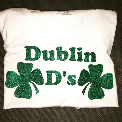 Dublin D’s St Patricks Day Shirt Shamrocks
