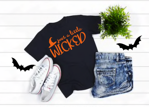 Just a Little Wicked Women’s Halloween Shirt