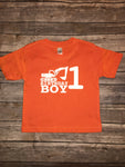 Toddler Kids Birthday Boy Construction Tractor Demolition Crew Shirts Matching