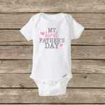 My First Father’s Day Baby Onesie, Baby Shower, Boy or Girl, Holiday