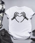 Skeleton Halloween Heart Shirt