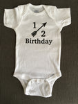Birthday Baby Onesie, Cute Onesie Boy Girl, Happy Half Birthday Shirt