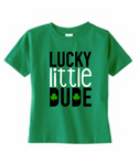 Lucky Little Dude St Patricks Day Holiday Boy Shirt