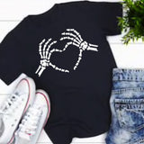 Skeleton Halloween Heart Shirt