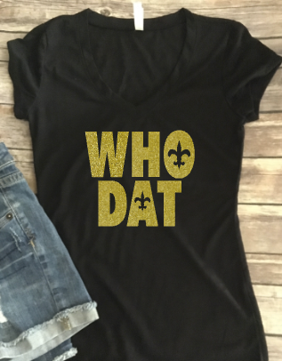 Women’s Who Dat Saints Football Shirt, NO New Orleans